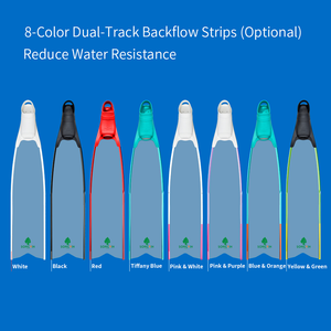 <span class=keywords><strong>Aletas</strong></span> Profesionales de Fibra de Vidrio Recubierta para Buceo Libre, Unisex, Hoja Larga, para Snorkel, Pesca Submarina y Natación - Product Image 2