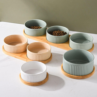 Bol pour animaux de compagnie en céramique durable, anti-renversement, pour nourriture et eau, pour chats et chiens de toutes tailles, accessoires d'alimentation