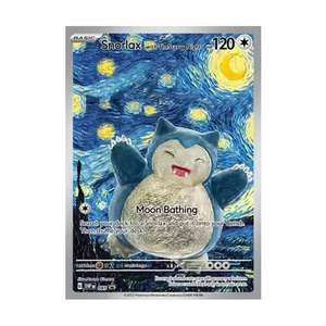 YY Support Personnalisé Haute Qualité Papier Impression Quadri Écologique Cartes de Jeu Portables Pikachu Nuit Étoilée Cartes Pokémon - Product Image 1