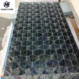 Galvanized Stainless Steel Flow Honeycomb Net Sheet Paneling For Walls