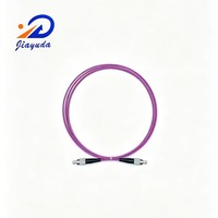 Cable de Conexión Óptica Multimodo OM4 Premium de 1 Fibra, Seleccionable LC SC ST FC, Violeta Erika, 50/125um, Ultra Alta Capacidad de Banda