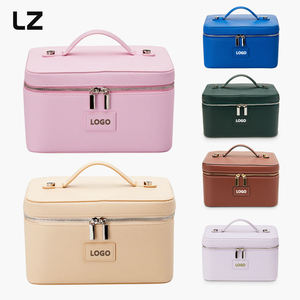 Borsa per il Trucco in Pelle Vegana LZ OEM ODM, Impermeabile, Organizer da Bagno per Donne, <span class=keywords><strong>Trousse</strong></span> Maquillage <span class=keywords><strong>Professionale</strong></span> - Product Image 5