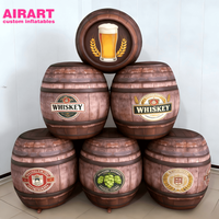 Modèle de tonneau de bière gonflable personnalisé |   Baril géant de haute qualité pour les accessoires de festival de la bière et la décoration de bar