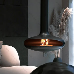 Cheminée suspendue au <span class=keywords><strong>bio</strong></span>éthanol, style moderne, grande taille, personnalisable, à montage sur toit, en fer, vente flash CRUISE - Product Image 2