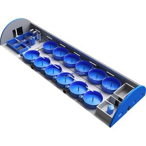 Sistema di acqua dolce per pesce persico crescere piantine ad alta densità di acquacoltura - Product Image 1