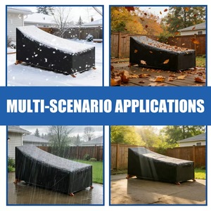 <span class=keywords><strong>Housse</strong></span> <span class=keywords><strong>de</strong></span> chaise longue <span class=keywords><strong>de</strong></span> patio robuste en Oxford 600D avec cordon <span class=keywords><strong>de</strong></span> serrage, écologique, imperméable, résistante aux UV et aux intempéries pour <span class=keywords><strong>jardin</strong></span> - Product Image 6