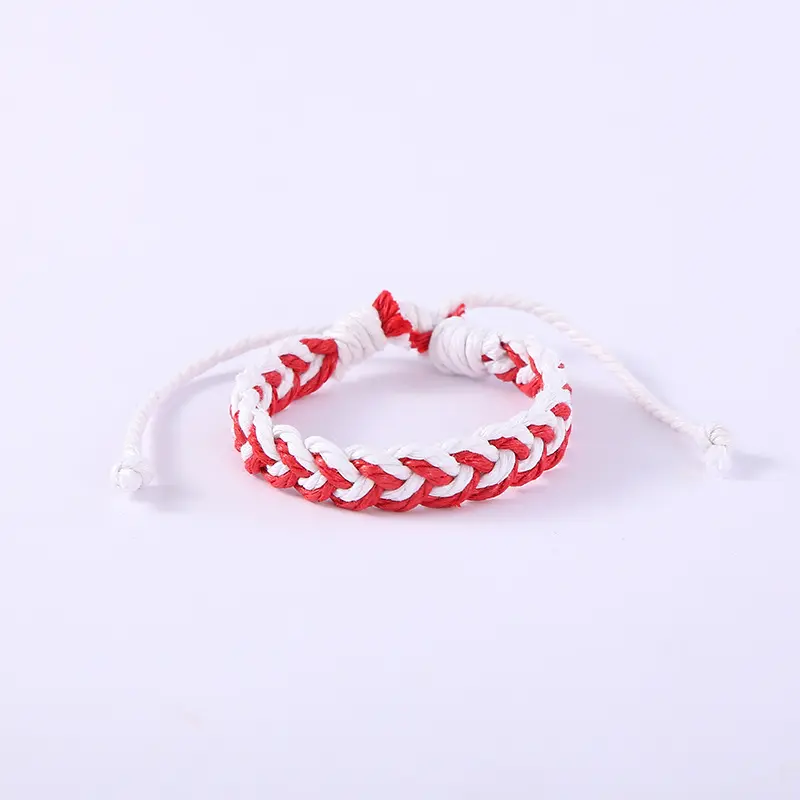 2404 Hand-woven cotton linen couple fashion simple hemp rope personality versatile trend student bracelet