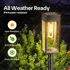<strong>Solar</strong> LED Pathway <strong>Lights</strong> Outdoor IP65 Waterproof 360 Beam Angle 100lm/W Efficiency <strong>Garden</strong> <strong>Lights</strong> Landscape Yard Patio Walkway - Product Image 5