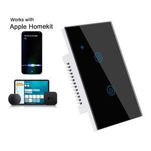 Ledeast DS-121BWHK chúng tôi cảm ứng tiêu chuẩn Bảng điều chỉnh thông minh chuyển đổi ánh sáng Wi-Fi & BLE moduleswitch Bảng điều chỉnh HomeKit nhà thông minh - Product Image 1