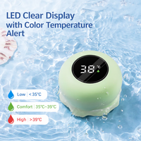 Thermomètre de bain pour bébé OEM, thermomètre numérique flottant à LED, étanche