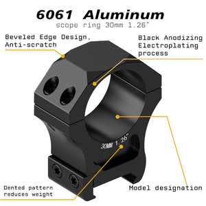 Typhon quang học cấu hình cao phạm vi Gắn kết đường kính <span class=keywords><strong>30mm</strong></span> với vòng phạm vi 1.26 inch cho các ứng dụng chiến thuật - Product Image 3