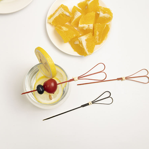 Brochettes en bambou 100% naturel pour fêtes, barbecues, usage décoratif, lisses, durables, pour viande, légumes, fruits - Product Image 1