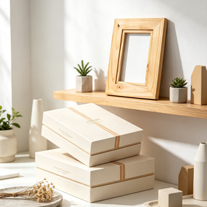 Cadre photo en bois massif personnalisé avec finition vernie peinte, surface lisse, style européen, cadre photo mural, décoration intérieure - Product Image 3