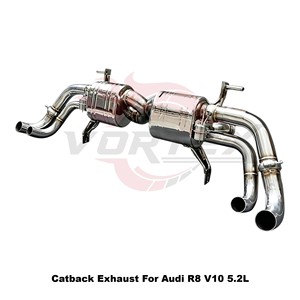Vortex Aggressive Sport Sound Stainless Steel <b>Exhaust</b> System For Audi R8 V10 5.2L 2018-2023 Performance Tuning - Product Image 4