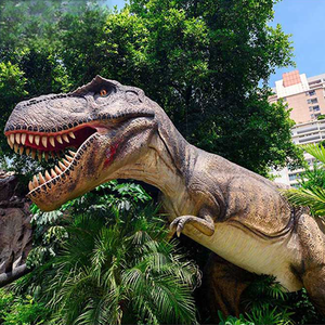 Modèle de dinosaure Tyrannosaurus réaliste animatronique en métal, télécommandé, tailles personnalisables, pour jardin, centre commercial, <span class=keywords><strong>parc</strong></span> d'aventure - Product Image 4