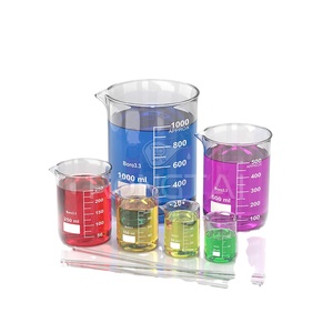 RONGTAI Lab malzemeleri Pcr sarf fabrika beher cam 1000ml çin 5ml 10ml borosilikat cam beher - Product Image 1