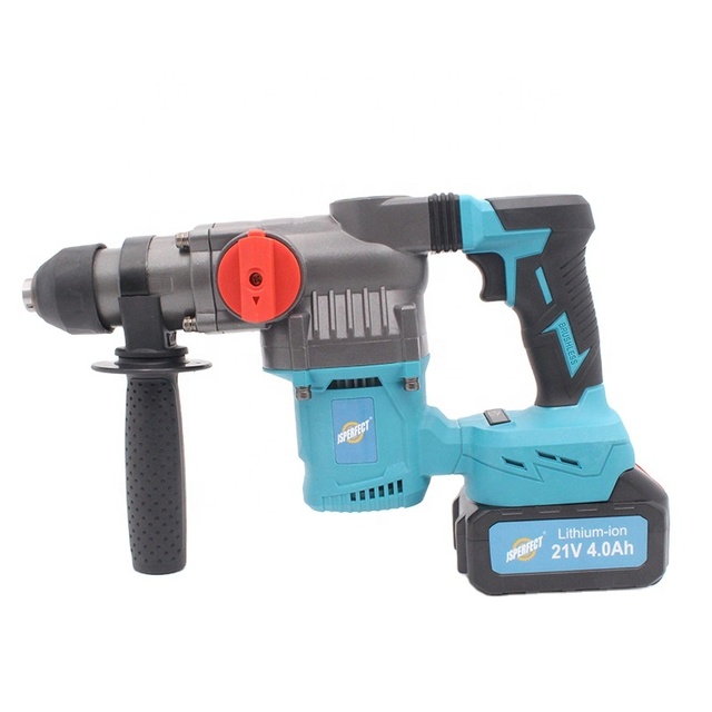 JSPERFECT 21V Brushless Rotary Cordless Hammer Drill Power Tool with Battery