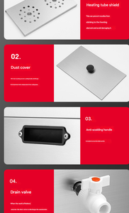 Olla Eléctrica Multifuncional Comercial de Acero Inoxidable para Fideos, <span class=keywords><strong>Wok</strong></span>, Cocedor de Pasta Eléctrico, Fácil de Limpiar - Product Image 6