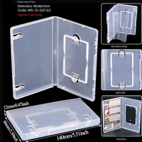 Porte-cartes multifonction personnalisé en usine, étui à clapet pour badge d'identification, boîte de rangement transparente en PP pour cartes RFID, cartes IC intelligentes, cartes USB, cartes SIM, cartes PCB