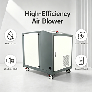 Souffleur à suspension pneumatique haute efficacité, ventilateur centrifuge 100 % sans huile ultra silencieux avec télécommande intelligente IoT - Product Image 1
