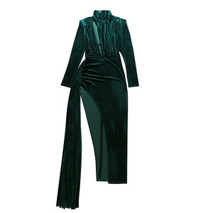 Abito elegante in velluto stile Hepburn - Product Image 4