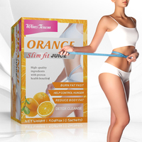 Suplemen Penurun Berat Badan Instan Rasa Lemon Jeruk Winstown, Kemasan Kotak Jus Slim Fit, Label Pribadi, Nanas Utama