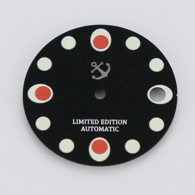 28.5mm Fit SKX007 NH35/36 Movement Printing 30 Layers 3D Strong Super Green Luminous Watch Dial