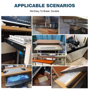 Glissière télescopique silencieuse SPCC pour meubles Meilleur matériel pour chambre à coucher cuisine salle de bain salon pour appartements - Product Image 5