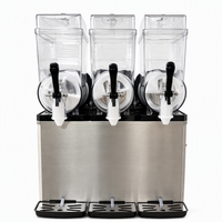Tank Commerciële Slush Machine Roestvrij staal Bevroren Slushie Maker 12L * 3 Voor Drank Shop Bar Gemakswinkel CE Gecertificeerd