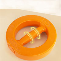 Haltère circulaire en PVC pour femmes, poids libre, polyvalent, pour entraînement de yoga, kettlebell, anneau d'exercice, cloche à main
