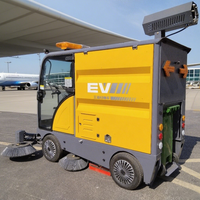 Nouvelle balayeuse électrique autoportée ConTour 48V, largeur de balayage 2500mm, pour usage agricole, nettoyage à eau froide haute pression, 300L, 21000/h