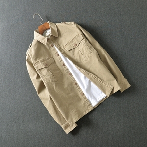 Camicia a Maniche Lunghe OEM <span class=keywords><strong>di</strong></span> Ultima Tendenza per Uomo, in Cotone Twill, Colore Verde Scuro, Camicia Premium in Cotone - Product Image 3