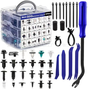 Auto Retainer <b>Clips</b> Kit 800pcs + 200pcs <b>Tools</b> For Car Body Repair And Replacement Fasteners Universal Set - Product Image 1