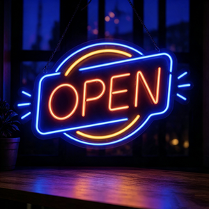 Enseigne néon <span class=keywords><strong>LED</strong></span> personnalisée ouverte 24h/24, lumière néon acrylique personnalisée pour la décoration de vitrine de magasin ou de mur - Product Image 2