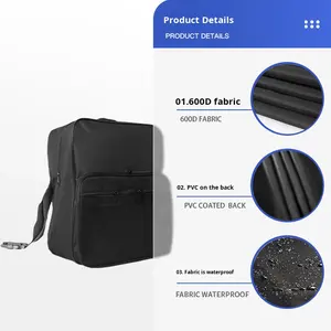 Sac à dos noir pour fauteuil roulant Grand pack d'accessoires pour vos appareils de mobilité Convient à la plupart des fauteuils roulants ou manuels - Product Image 6