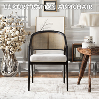 Fauteuil d'angle moderne en bois massif de style nordique français de qualité supérieure, chaise de salle à manger individuelle chic