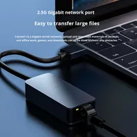 Adaptador USB C a Ethernet, Conversor de Red LAN Gigabit para Computadora Portátil/de Escritorio, Externo, en Stock