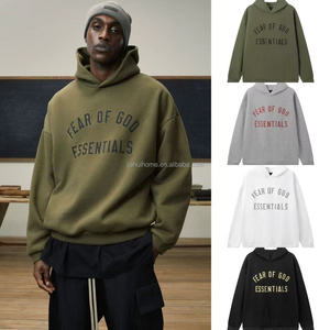 Felpa con Cappuccio da <span class=keywords><strong>Uomo</strong></span> a Maniche Lunghe di Alta Qualità per Autunno e Inverno, Stile Hip-hop da Strada, Produzione di Fabbrica - Product Image 6