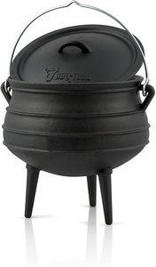 Pot <span class=keywords><strong>de</strong></span> cuisine en fonte à trois pieds pour <span class=keywords><strong>Camping</strong></span> en plein air, afrique du sud, taille 6 - Product Image 2