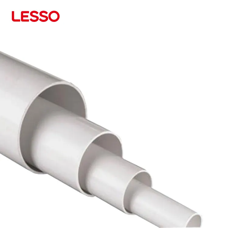 Resistente Alla Corrosione LESSO Tempo di Servizio BS standard IN PVC Tubo di Drenaggio PVC rifiuti tubo