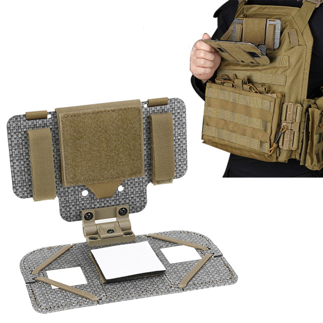 Tactical MOLLE Phone Holder Foldable Hook & Loop Navigation Bracket Storage Pouch for Outdoor Activities