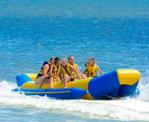 Inflatable trò chơi nước đồ chơi bay cá chèo thuyền owable Fly cá nước thể thao bay cá Inflatable thuyền chuối