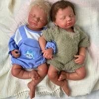 Poupée Reborn en Silicone LOULOU de 20'' Faite à la Main, Coiffure Naturelle de Bébé Réel, Fidèle à la Vie, Poupée d'Art Artisanale de Collection
