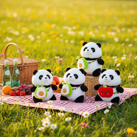 Jouets en peluche panda vêtu sur mesure, design créatif, vente en gros, jouets en peluche de haute qualité pour cadeaux d'enfants