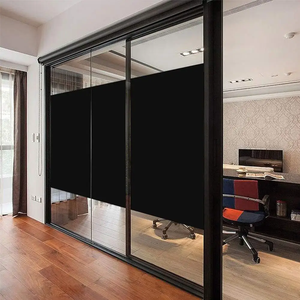 Popolare pellicola per la Privacy in vetro nordico per decorazione della casa 1.52*30m 0% autoadesiva per <span class=keywords><strong>Blackout</strong></span> Vlt pellicola per finestra statica rimovibile nera - Product Image 1