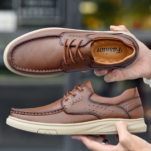Il produttore di scarpe in pelle vende scarpe eleganti da <span class=keywords><strong>uomo</strong></span> eleganti in vera pelle traspirante casual di alta qualità - Product Image 4