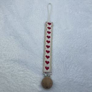 Clip <span class=keywords><strong>Portaciuccio</strong></span> Personalizzato in Cotone con Clip in Legno, Catenella <span class=keywords><strong>Portaciuccio</strong></span> in Tessuto Morbido per Neonati e Lattanti - Product Image 4