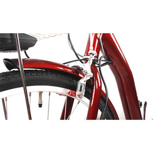 Vélo électrique pliable de bicyclette, bicyclette urbaine pour femmes et filles avec panier - Product Image 3