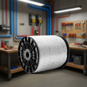 Cinta de Poliéster Blanca para Sujeción, 3/4 Pulgadas x 528 Pies, Cinta Plana Tipo Mule, Capacidad de Tensión de 2500 Lbf, Cinta Impresa para Uso Eléctrico - Product Image 2