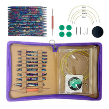 Custom Knitting Tools Aluminum Circular Knitting Needle 3.0-6.0mm 9pcs Set